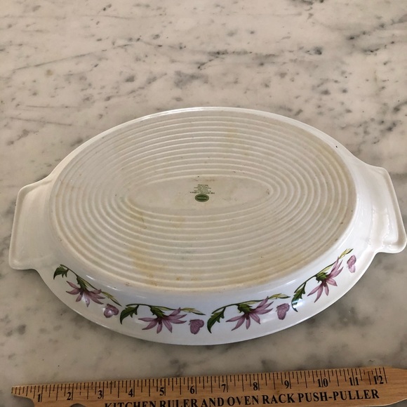 Portmeirion 1972 Botanic Garden 14” Oval Baking Dish with handles - Picture 4 of 4